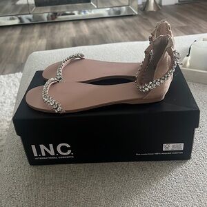 Inc nude sandal size 7